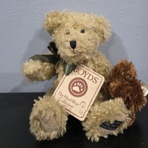 2004 Boyds Bears 8".Elder with Newton Boyds 25th Anniversary Bear